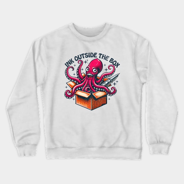 Surprise Octopus Crewneck Sweatshirt by BeanStiks